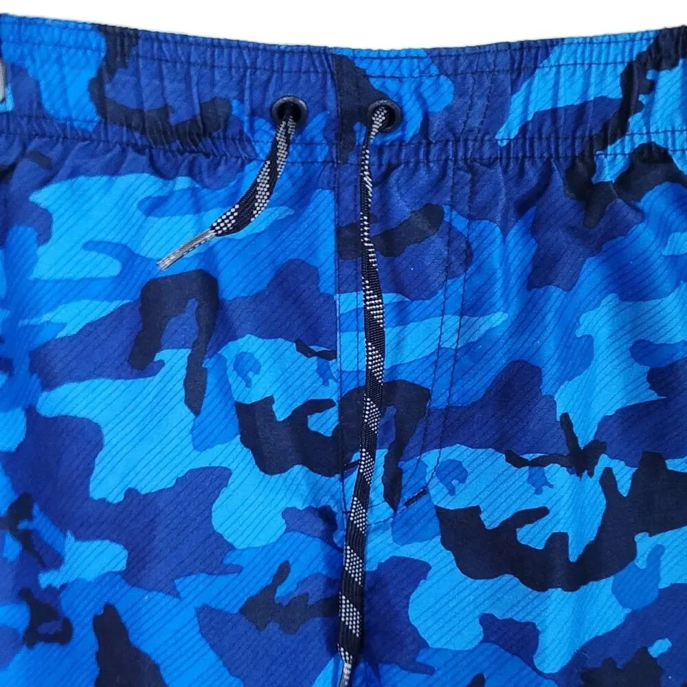 Men's Nike Vital Volley Swim Trunks Obsidian Blue Camo Board Shorts Size Large